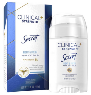 Secret Clinical Strength Antiperspirant DeodorantSoft Solid Light & Fresh 1.6 oz