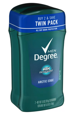 Degree Men Arctic Edge 48 Hour Protection Deodorant Stick, 3 Oz., 2 Ct