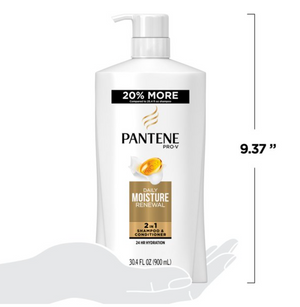 Pantene 2 in 1 Shampoo Conditioner, Daily Moisture Renewal 30.4 fl oz