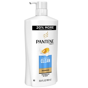 Pantene Shampoo, Classic Clean for Any Hair Type, 30.4 fl oz