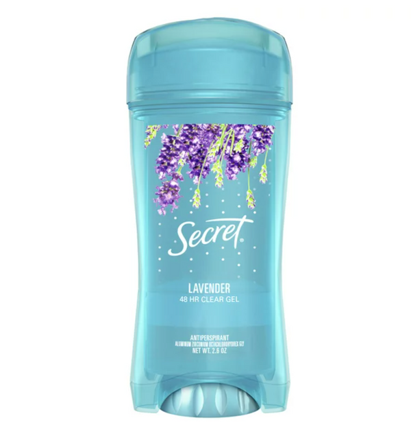 Secret Fresh Antiperspirant and Deodorant Clear Gel, Lavender, 2.6 Oz