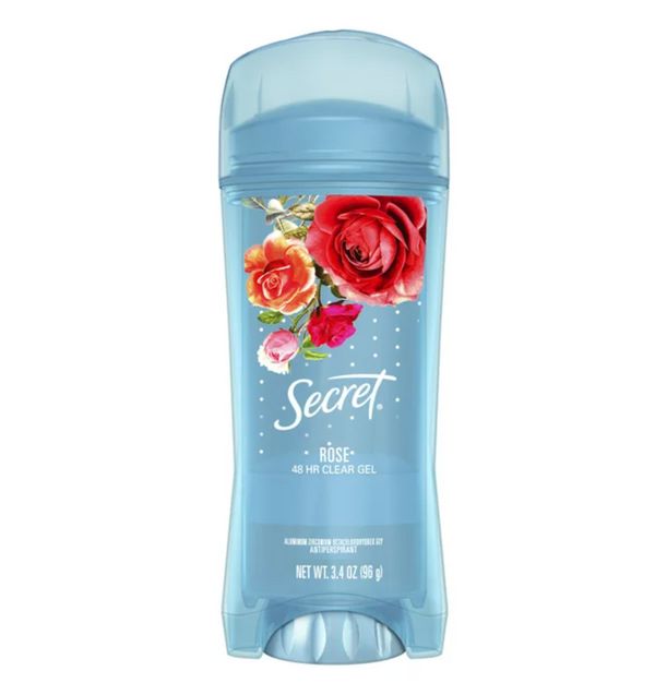 Secret Fresh Clear Gel Antiperspirant Deodorant, Paris Rose, 3.4 Oz.