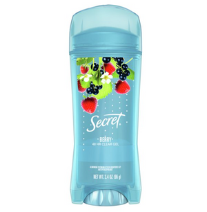 Secret Fresh Antiperspirant Deodorant Clear Gel, Berry, 3.4 Oz.