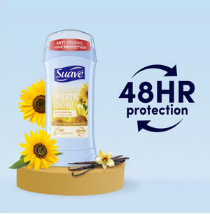 Suave Antiperspirant Deodorant Everlasting Sunshine 2.6 Oz.