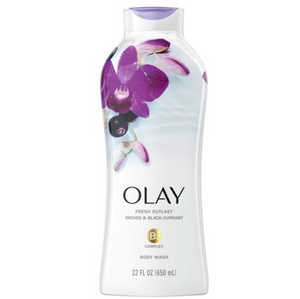 Olay Fresh Outlast Women's Body Wash, Orchid & Black Currant, 22 fl. Oz.