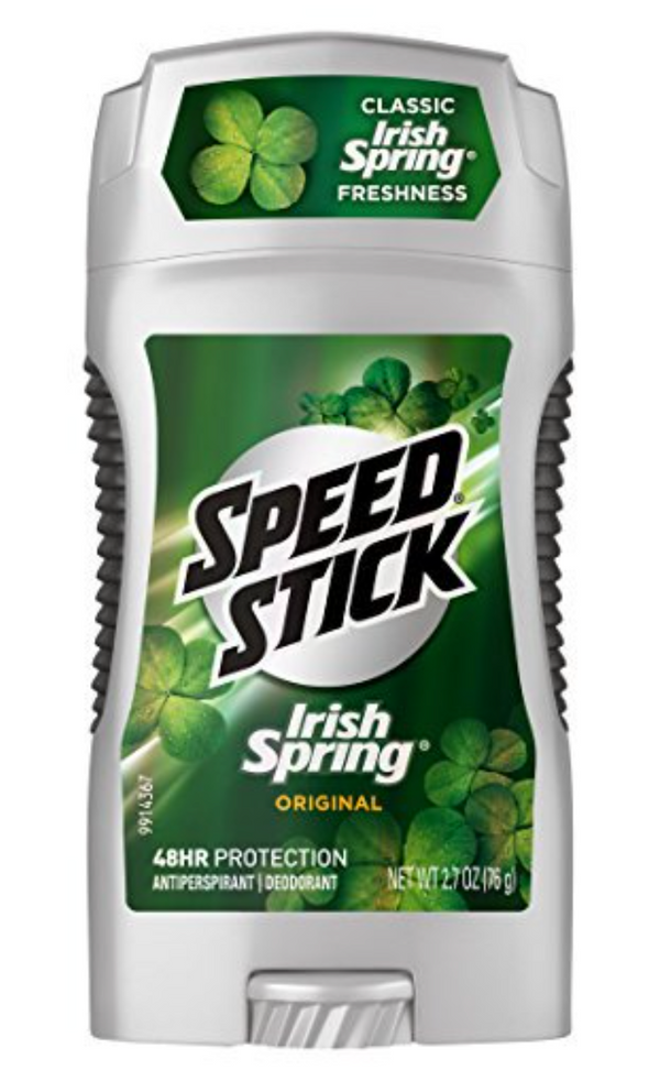 Mennen Speed Stick Antiperspirant and Deodorant Irish Spring Original for Men, 2.7 oz