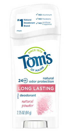 Tom's of Maine Long Lasting Natural Deodorant, Natural Powder, 2.25oz