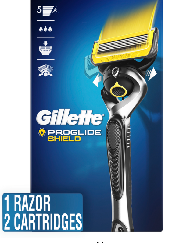 Gillette ProGlide Shield Men's Razor Handle and 2 Blade Refills