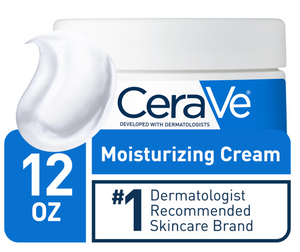 CeraVe Moisturizing Cream, Face and Body Moisturizer, 12 oz