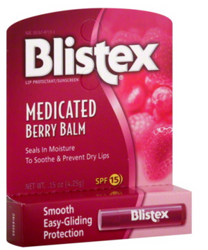 Blistex Medicated Berry Balm SPF 15 0.15 oz