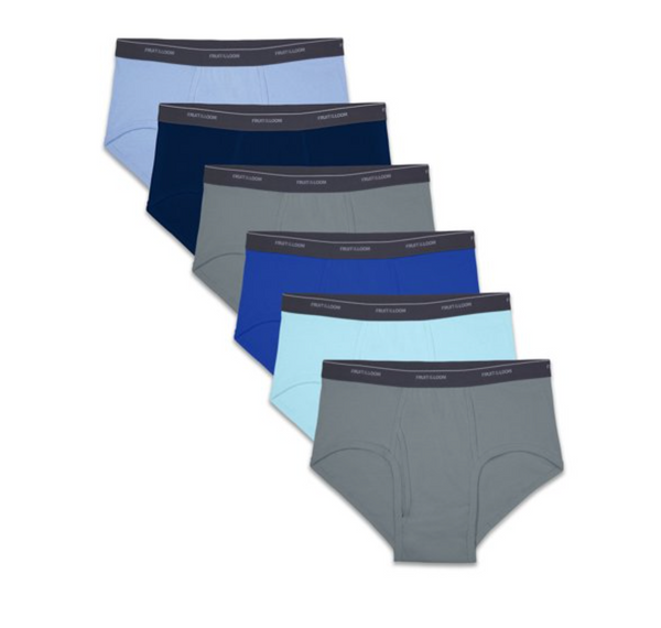 Fruit of the Loom Men's Assorted Fashion Briefs, Extended Sizes, 6 Pack