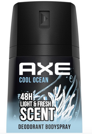Axe Cool Ocean Body Spray for Men, 4 Oz