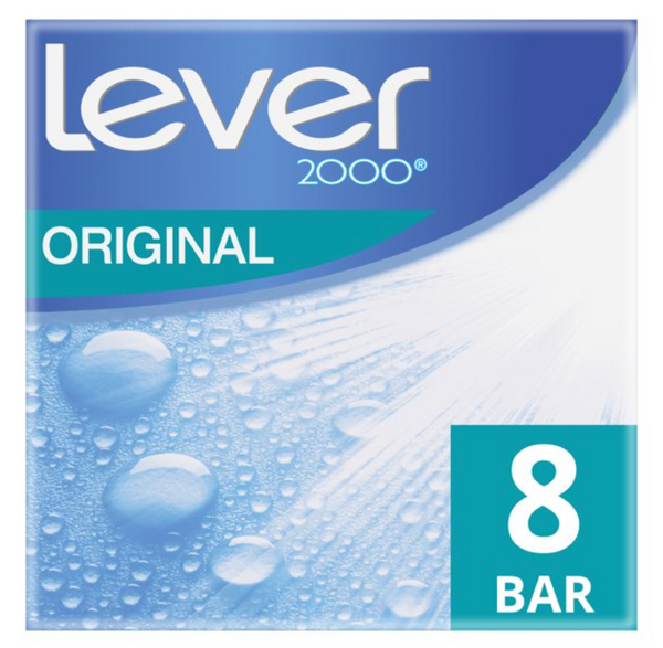 Lever 2000 Bar Soap Original, 4 oz, 8 Bars