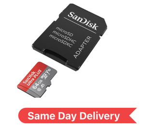 Sandisk Ultra Plus 64GB MicroSD Card - SDSQUB3-064G-AWCMA