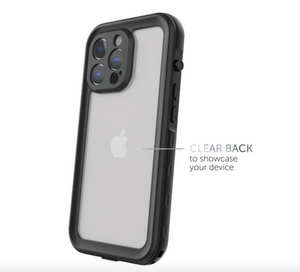 iPhone 13 Pro Max Body Glove Tidal Waterproof Phone Case - Black/Clear