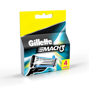Gillette Mach 3 Blades (4 Cartridges)