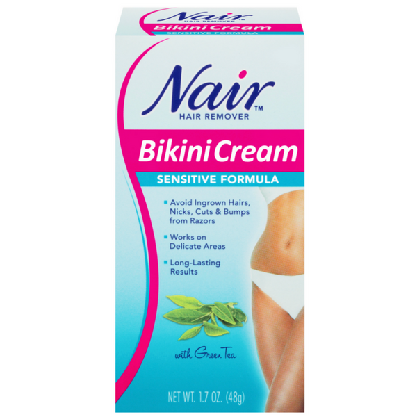 Nair Hair Remover Bikini Cream, Sensitive Formula, 1.7OZ